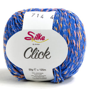 Cotone CLICK - Silke - Colore: 714 - BLUETTE - by LacariaRicami.Store