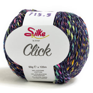Cotone CLICK - Silke - Colore: 715 - BLU SCURO - by LacariaRicami.Store