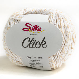 Cotone CLICK - Silke - Colore: 722 - BIANCO LATTE - by LacariaRicami.Store