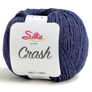 Cotone CRASH - Silke - Colore: 147 - BLU - by LacariaRicami.Store