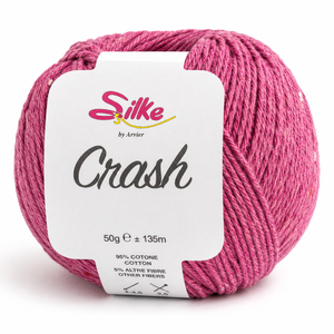 Cotone CRASH - Silke - Colore: 148 - FUCSIA - by LacariaRicami.Store
