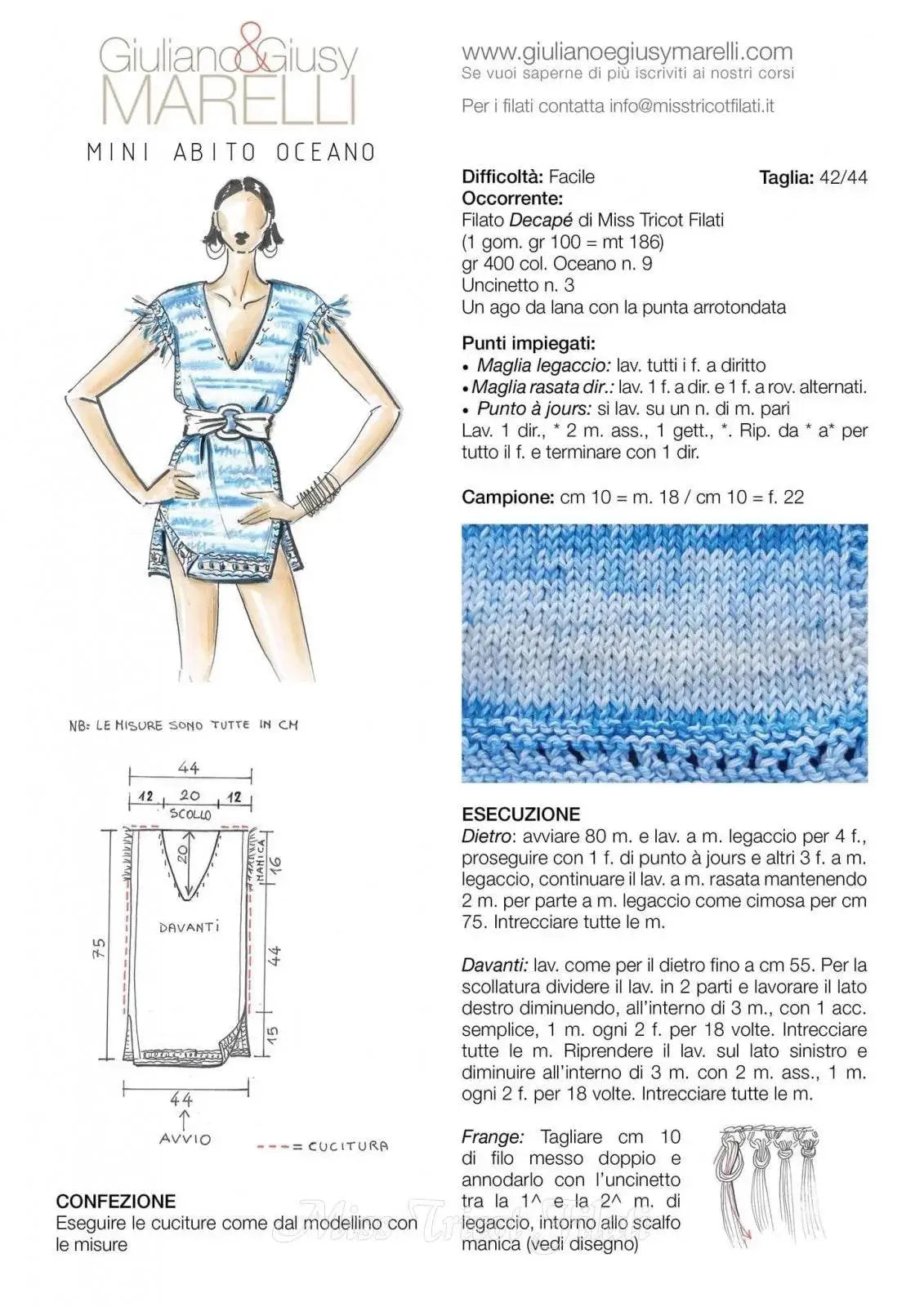 Cotone Decapè Pima - Miss Tricot Filati - - LacariaRicami.Store