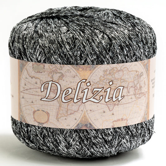 Cotone DELIZIA - Silke - 52 - NERO/ARGENTO - LacariaRicami.Store