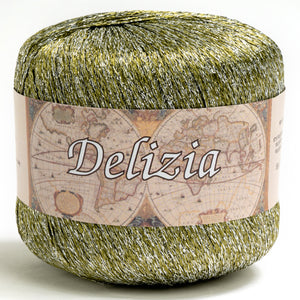 Cotone DELIZIA - Silke - 53 - VERDE/ARGENTO - LacariaRicami.Store