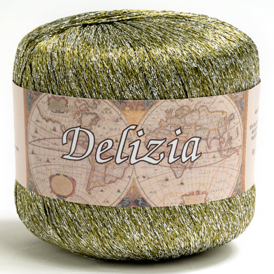 Cotone DELIZIA - Silke - 53 - VERDE/ARGENTO - LacariaRicami.Store