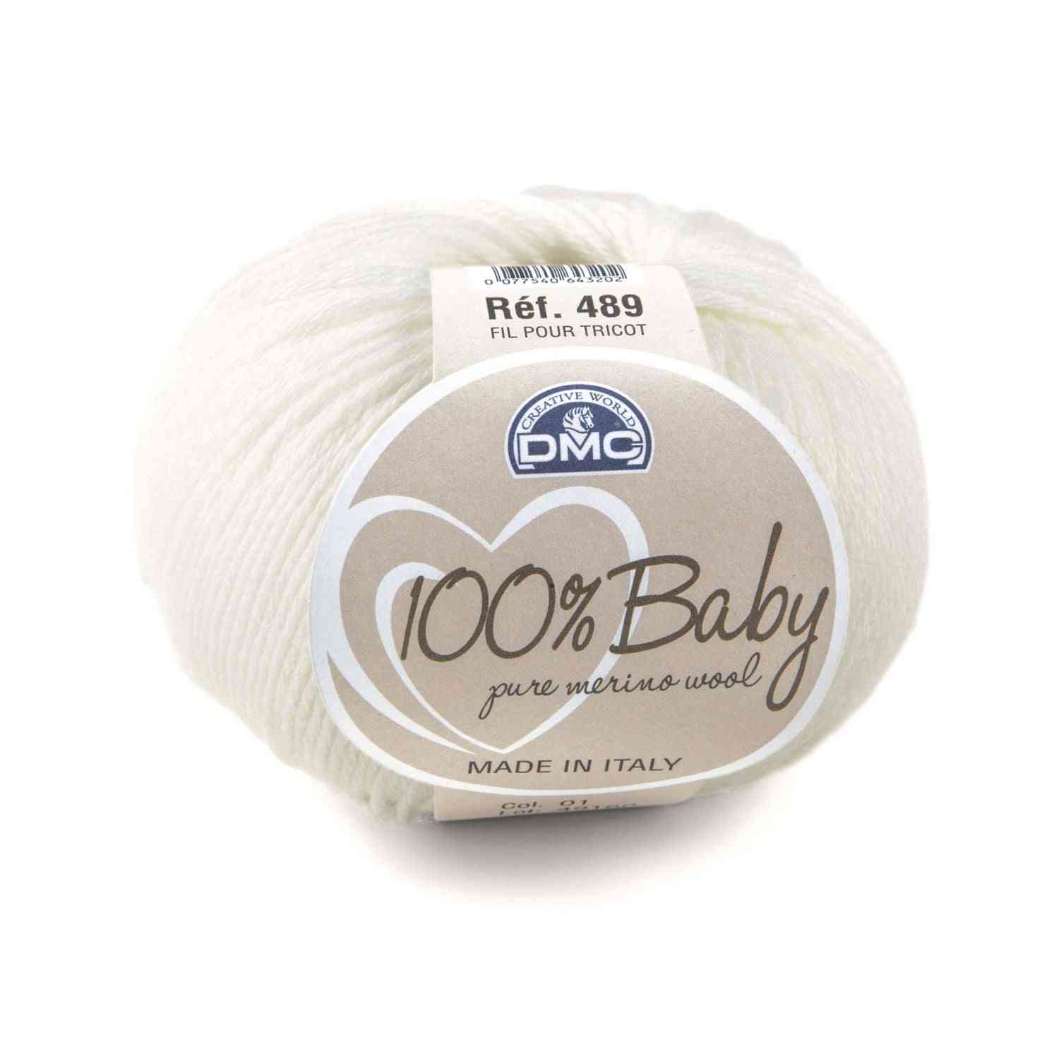 Lana 100% BABY 3 - DMC 01 - BIANCO - LacariaRicami.Store