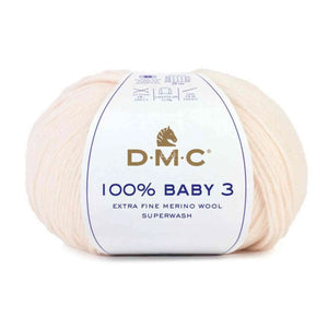 Lana 100% BABY 3 - DMC - Colore: 130 - by LacariaRicami.Store