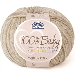 Lana 100% BABY AQUARELLE - DMC 1330 - BEIGE MELANGE - LacariaRicami.Store