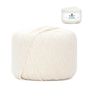 Lana ANGEL - DMC - 131 - BIANCO/PANNA - LacariaRicami.Store