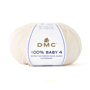 Lana 100% BABY 4 - DMC 101 - PELLE CHIARO - LacariaRicami.Store