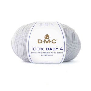 Lana 100% BABY 4 - DMC 108 - GRIGIO - LacariaRicami.Store