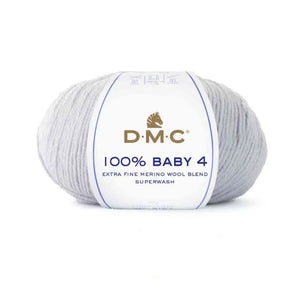 Lana 100% BABY 4 - DMC - Colore: 108 - GRIGIO - by LacariaRicami.Store