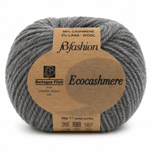 Lana ECOCASHMERE - Bertagna Filati - Colore: 115 - GRIGIO - by LacariaRicami.Store