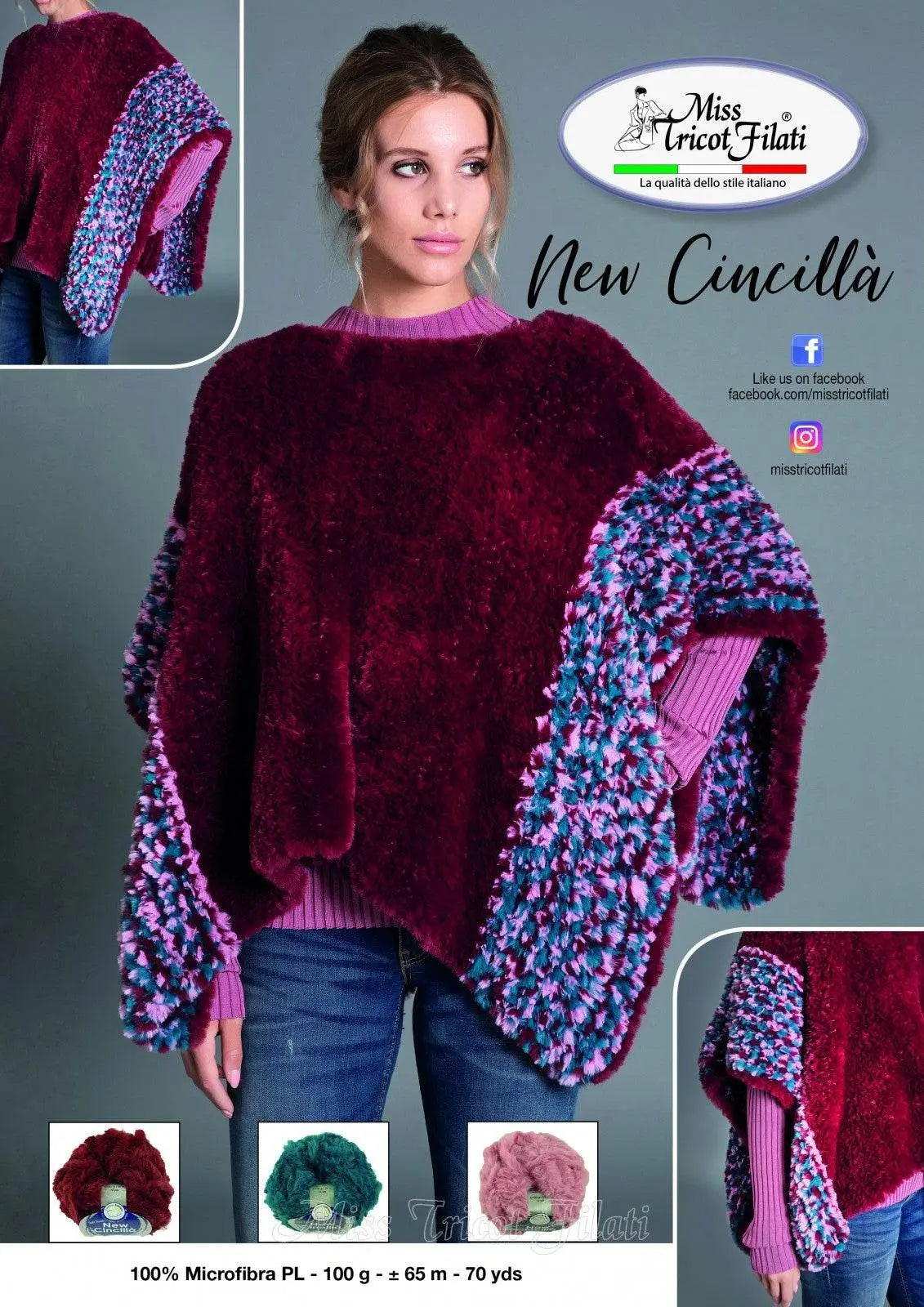 MICROFIBRA New Cincillà - Miss Tricot Filati | Filato Favoloso - - LacariaRicami.Store