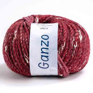 Cotone-Lana GANZO - Bertagna Filati - Colore: 71 - ROSA BORDEAUX DEGRADÈ - by LacariaRicami.Store