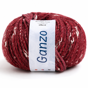 Cotone-Lana GANZO - Bertagna Filati - Colore: 71 - ROSA BORDEAUX DEGRADÈ - by LacariaRicami.Store