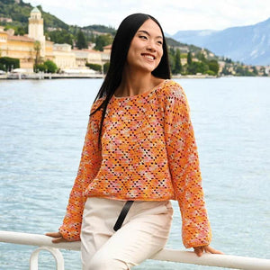 Cotone GAUDI - MONDIAL - 652 - ARANCIO/ACQUA/ROSA/GIALLO - LacariaRicami.Store