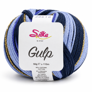 Cotone GULP - Silke - Colore: 306 - AZZURRO BLU - by LacariaRicami.Store