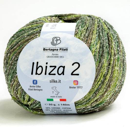 Zoom 54(2) - VERDE-CREMA MIX/LUREX ARGENTO