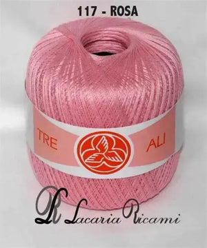 Cotone TRE ALI - Cucirini Tre Stelle - Colore: (25)-117 - ROSA - by LacariaRicami.Store