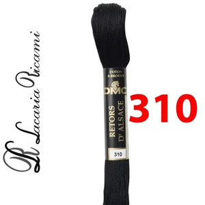 Matasse Retors D'Alsace 12 - DMC - Colore: 310 - by LacariaRicami.Store