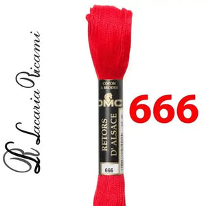 Matasse Retors D'Alsace 12 - DMC - Colore: 666 - by LacariaRicami.Store