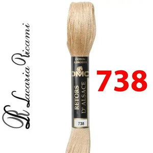 Matasse Retors D'Alsace 12 - DMC - Colore: 738 - by LacariaRicami.Store