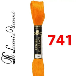 Matasse Retors D'Alsace 12 - DMC - Colore: 741 - by LacariaRicami.Store