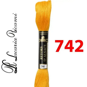 Matasse Retors D'Alsace 12 - DMC - Colore: 742 - by LacariaRicami.Store