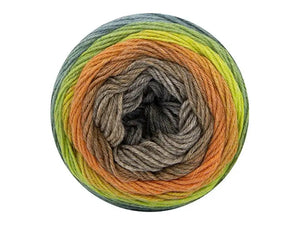 Lana MARAVILLA - Katia - 500 - Marrone-Arancione-Blu verdastro - LacariaRicami.Store