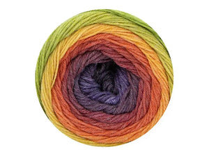 Lana MARAVILLA - Katia - 501 - Mora perlato-Arancione-Verde giallastro - LacariaRicami.Store