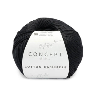 Cotone COTTON CASHMERE - Katia - Colore: 89 - Nero - by LacariaRicami.Store