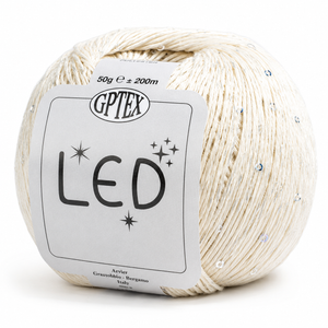 Cotone LED - GPTEX - Colore: 50 - PANNA - by LacariaRicami.Store