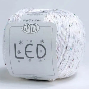 Cotone LED - GPTEX - Colore: 65 - BIANCO - by LacariaRicami.Store