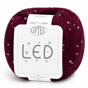 Cotone LED - GPTEX - Colore: 72 - BORDEAUX - by LacariaRicami.Store