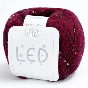 Cotone LED - GPTEX - Colore: 72 - BORDEAUX - by LacariaRicami.Store