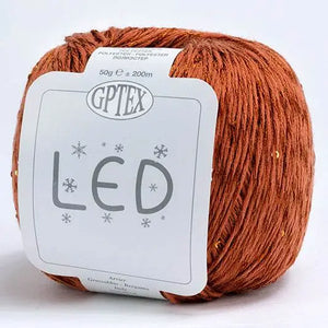 Cotone LED - GPTEX - Colore: 74 - MARRONCINO - by LacariaRicami.Store
