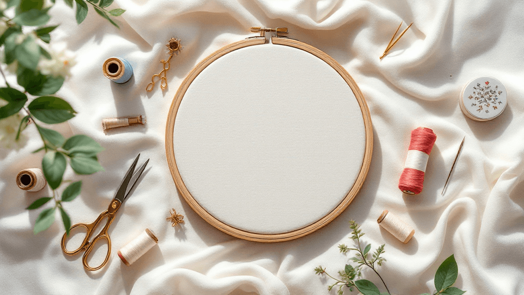 Cerchio per ricamo vuoto