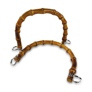 MANICI Bamboo Aggancio Perpendicolare 17X14 Cm - Colore: MA120S - ARGENTO OVALE - by LacariaRicami.Store