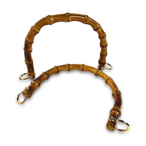 MANICI Bamboo Aggancio Perpendicolare 23X15 Cm - Colore: MA103 - ORO OVALE - by LacariaRicami.Store