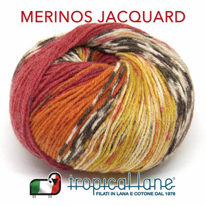 LANA Merinos Jacquard - Tropical Lane - - LacariaRicami.Store