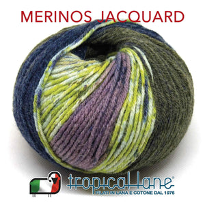 LANA Merinos Jacquard - Tropical Lane - - LacariaRicami.Store
