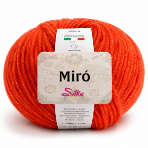 Lana MIRÒ - Silke - Colore: 0055 - ARANCIO - by LacariaRicami.Store