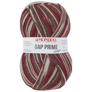 Lana GAP PRIME STAMPE - MONDIAL 873 - PANNA VINO CAFFÈ - LacariaRicami.Store