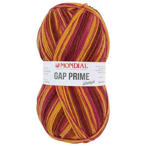 Lana GAP PRIME STAMPE - MONDIAL - Colore: 875 - FUXIA BORDEAUX ARANCIATO - by LacariaRicami.Store