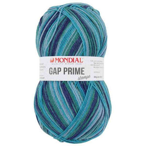 Lana GAP PRIME STAMPE - MONDIAL 878 - AZZURRO BLU TURCHESE - LacariaRicami.Store