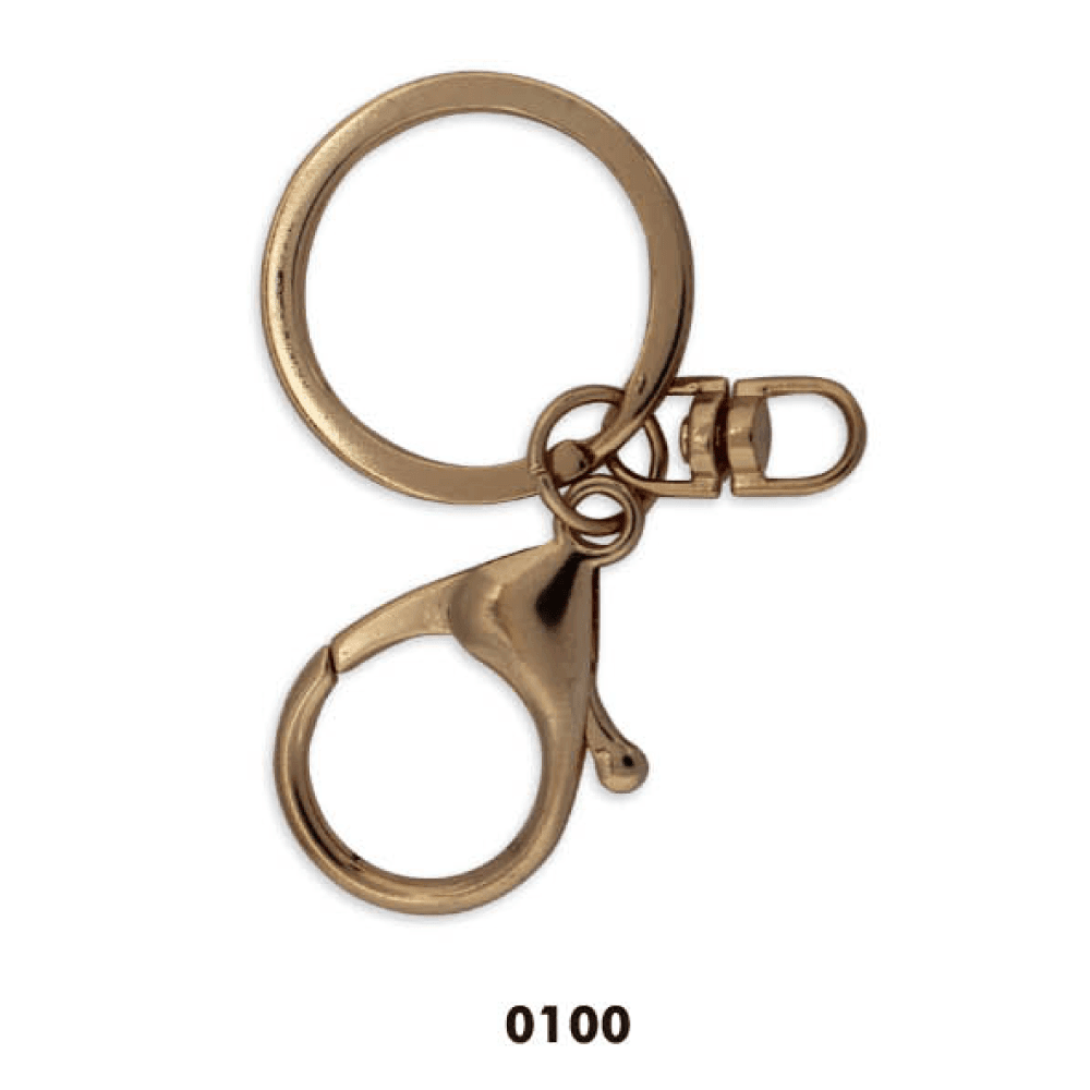 MOSCHETTONE Portachiavi Con Anello - - LacariaRicami.Store