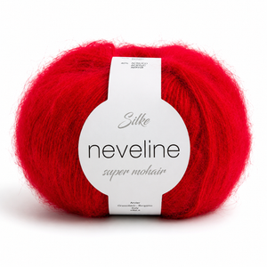 Lana NEVELINE - Silke - Colore: 050 - ROSSO - by LacariaRicami.Store