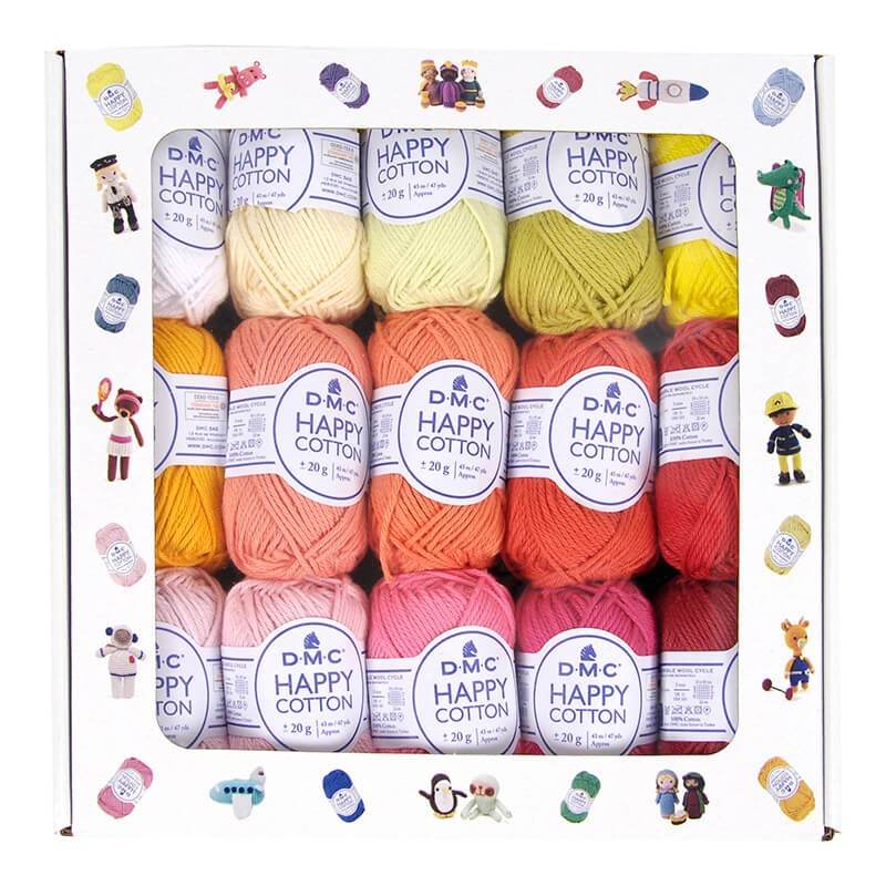 Pacco Di 30 Gomitoli Happy Cotton - DMC - - LacariaRicami.Store