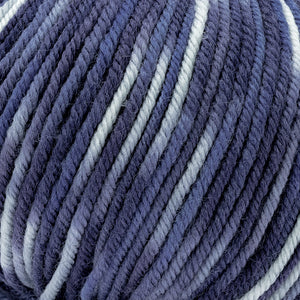 Lana BABY PEO 30 Merino COLOR - Silke - 126 - BLU SFUMATO - LacariaRicami.Store